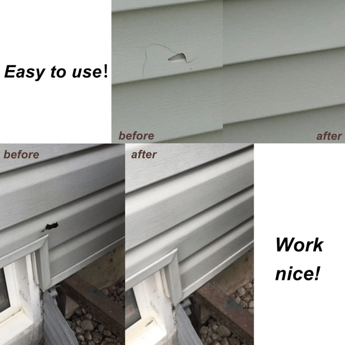 10 Vinyl Siding Repair Kit Cover Cracks Holes or Blemishes on Vinyl ...